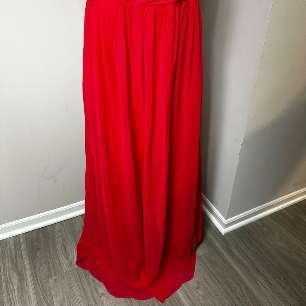 Alfred Angelo Pomegranate Strapless Dress in Size 16 - Picture 5 of 9